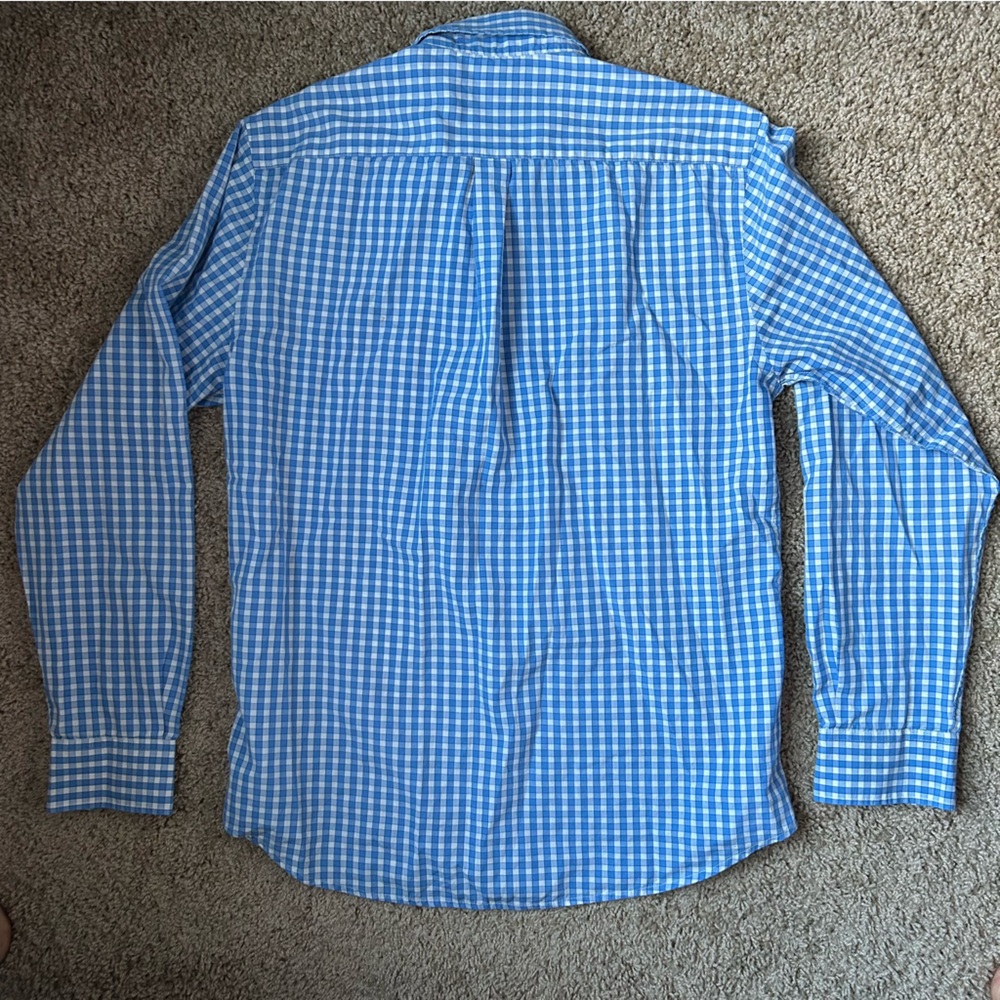 M Blue & White Dockers Button Up Long Sleeve Size M |A73 - Picture 2 of 8